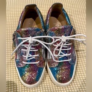 Giuseppe Zanotti Sneaker Rainbow Cheryl Glitter 37